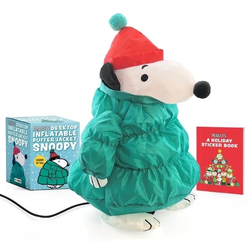 Peanuts: Desktop Inflatable Puffer Jacket Snoopy (Revised Edition): Stands 14" Tall