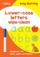 Lower Case Letters Age 3-5 Wipe Clean Activity Book