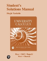 Student Solutions Manual for University Calculus:  Early Transcendentals, Single Variable (Paperback)