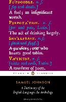 A Dictionary of the English Language: an Anthology (Paperback)