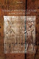 Visual and Written Culture in Ancient Egypt (Hardback)