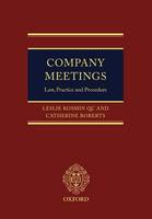 Company Meetings: Law, Practice and Procedure (Hardback)