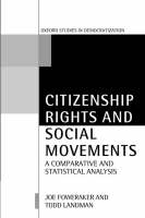 Citizenship Rights and Social Movements: A Comparative and Statistical Analysis - Oxford Studies in Democratization (Paperback)