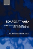 Boards at Work: How Directors View their Roles and Responsibilities (Paperback)