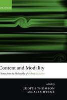 Content and Modality: Themes from the Philosophy of Robert Stalnaker (Hardback)
