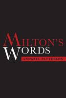 Milton's Words (Hardback)