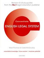 English Legal System Concentrate: Law Revision and Study Guide - Concentrate (Paperback)