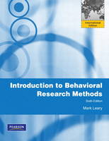 Introduction to Behavioral Research Methods (Paperback)