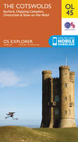 The Cotswolds, Burford, Chipping Campden, Cirencester & Stow-on-the Wold - OS Explorer Map OL 45 (Sheet map, folded)