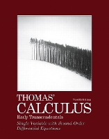 Thomas' Calculus, Early Transcendentals, Single Variable with Second-Order Differential Equations (Paperback)
