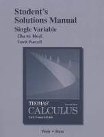Student Solutions Manual, Single Variable, for Thomas' Calculus:  Early Transcendentals (Paperback)