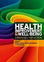 Health Improvement and Well-Being: Strategies for Action (Paperback)