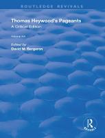 Thomas Heywood's Pageants - Routledge Revivals (Paperback)