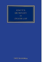 Jowitt's Dictionary of English Law (Hardback)