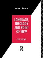 Language, Ideology and Point of View - Interface (Paperback)