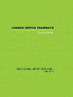 London United Tramways: A History 1894-1933 (Hardback)