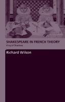 Shakespeare in French Theory: King of Shadows (Paperback)