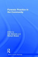 Forensic Practice in the Community - Issues in Forensic Psychology (Hardback)