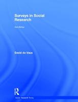 Surveys In Social Research - Social Research Today (Hardback)