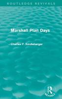 Marshall Plan Days (Routledge Revivals) - Routledge Revivals (Paperback)