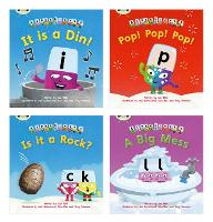 Learn to Read at Home with Bug Club Phonics Alphablocks: Phase 2 - Reception Term 1 (4 fiction books) Pack A - Phonics Bug (Multiple items)
