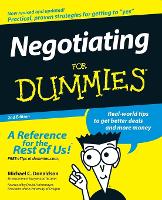 Negotiating For Dummies (Paperback)