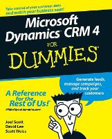 Microsoft Dynamics CRM 4 For Dummies (Paperback)