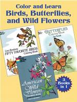 "Color and Learn: Birds, Butterflies" (Paperback)