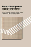 Recent Developments in Corporate Finance (Paperback)