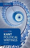 Kant: Political Writings - Cambridge Texts in the History of Political Thought (Paperback)