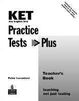 KET Practice Tests Plus Teacher's Book New Edition - Practice Tests Plus (Paperback)