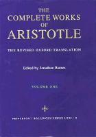 Complete Works of Aristotle, Volume 1: The Revised Oxford Translation - Bollingen Series (Hardback)