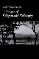 Critique of Religion and Philosophy (Hardback)