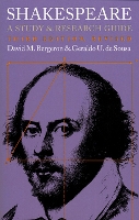Shakespeare: A Study and Research Guide (Paperback)