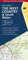 West Country & South Wales - AA Road Map Britain 1 (Sheet map, folded)