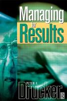 Managing For Results (Paperback)