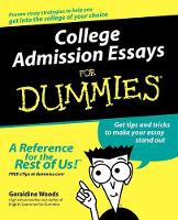 College Admission Essays For Dummies (Paperback)