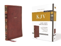 KJV Holy Bible: Giant Print Thinline Bible, Brown Leathersoft, Red Letter, Comfort Print: King James Version (Leather / fine binding)