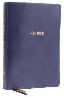NKJV, Foundation Study Bible, Large Print, Leathersoft, Blue, Red Letter, Comfort Print: Holy Bible, New King James Version (Leather / fine binding)