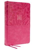KJV Holy Bible: Large Print Single-Column with 43,000 End-of-Verse Cross References, Pink Leathersoft, Personal Size, Red Letter, Comfort Print: King James Version (Leather / fine binding)