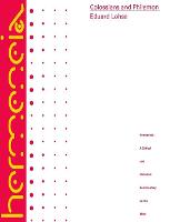 Colossians and Philemon: A Commentary on the Epistles to the Colossians and to Philemon - Hermeneia (Hardback)