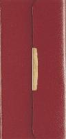 NKJV, Checkbook Bible, Compact, Bonded Leather, Burgundy, Wallet Style, Red Letter: Holy Bible, New King James Version (Leather / fine binding)