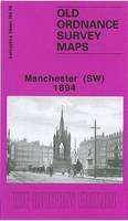 Manchester (South West) 1894: Lancashire Sheet 104.10 - Old Ordnance Survey Maps of Lancashire (Sheet map, folded)