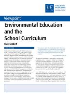 Environmental Education and the School Curriculum - Viewpoint