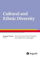 Culture and Ethnic Diversity: How European Psychologists Can Meet the Challenges (Paperback)