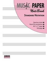 MUSIC PAPER NoteBook - Standard Notation (Paperback)