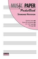 MUSIC PAPER PocketBook - Standard Notation (Paperback)