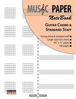 Music Paper Notebook - Guitar Chord & Standard Staff (Paperback)