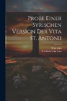 Probe Einer Syrischen Version Der Vita St. Antonii (Paperback)