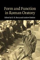 Form and Function in Roman Oratory (Paperback)
